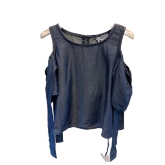 BLOUSE À NOEUD EN DENIM TENCEL